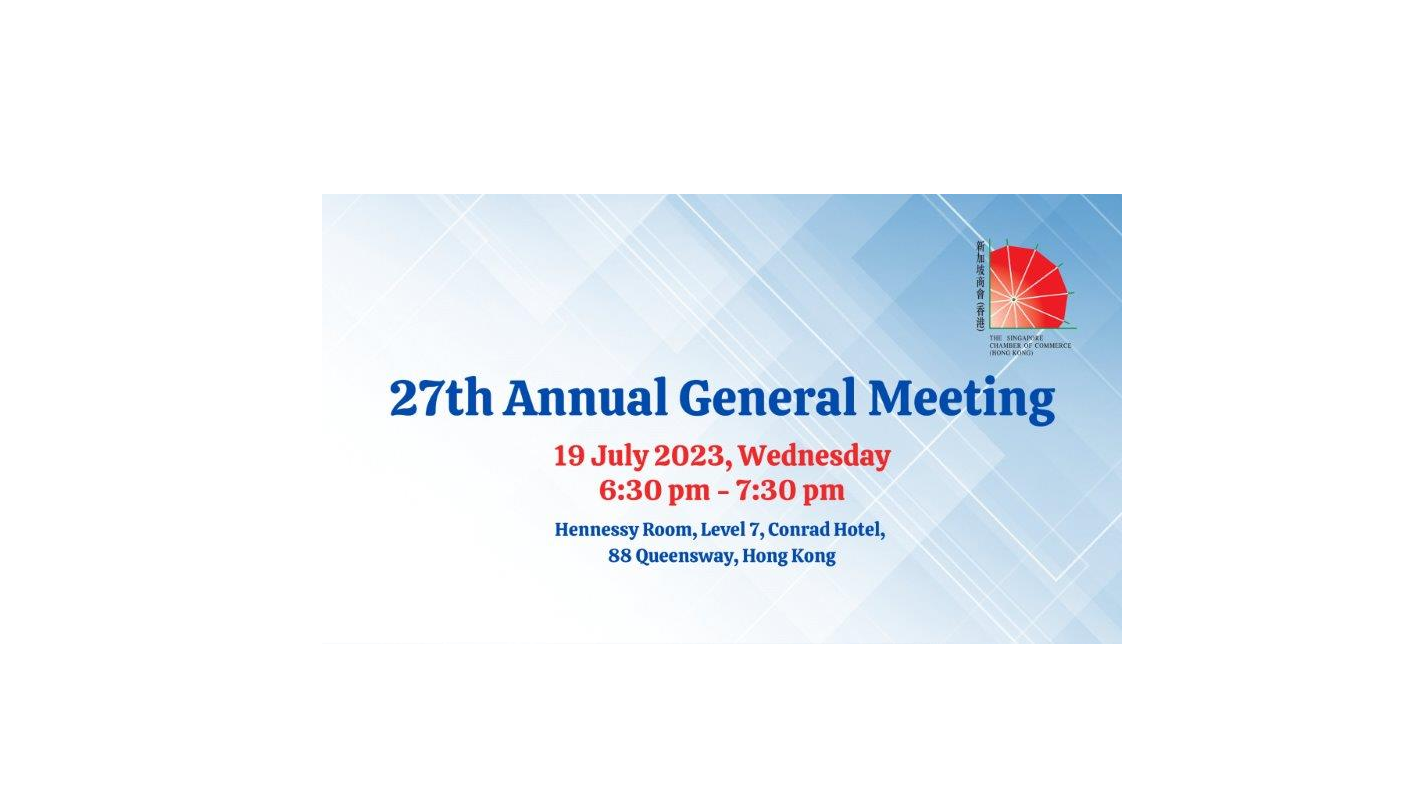 thumbnails The 27th Annual General Meeting on 19 July 2023